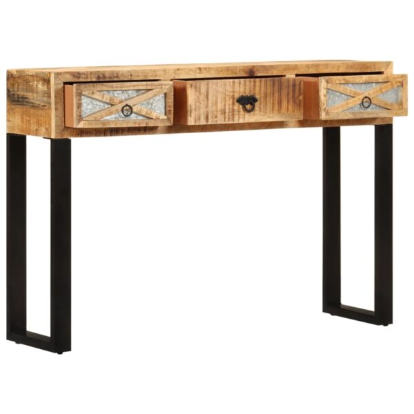 vidaXL Console Table 43.3"x11.8"x29.9" Solid Wood Mango - Image 2