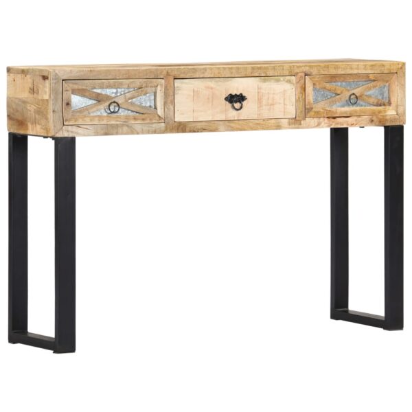 vidaXL Console Table 43.3"x11.8"x29.9" Solid Wood Mango - Image 11