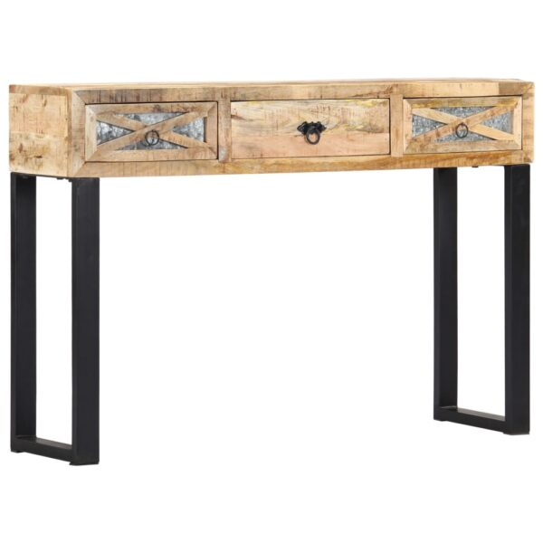 vidaXL Console Table 43.3"x11.8"x29.9" Solid Wood Mango - Image 12