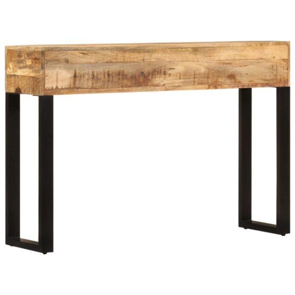 vidaXL Console Table 43.3"x11.8"x29.9" Solid Wood Mango - Image 4