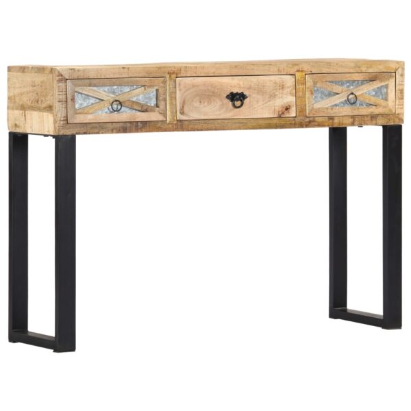 vidaXL Console Table 43.3"x11.8"x29.9" Solid Wood Mango - Image 10