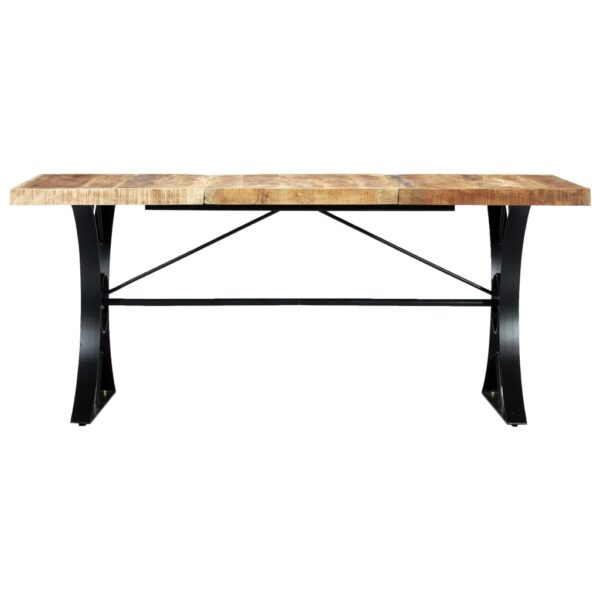 vidaXL Dining Table 70.9"x35.4"x29.9" Solid Mango Wood - Image 2