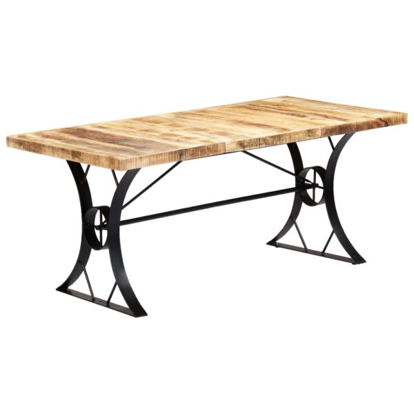 vidaXL Dining Table 70.9"x35.4"x29.9" Solid Mango Wood - Image 11