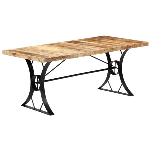 vidaXL Dining Table 70.9"x35.4"x29.9" Solid Mango Wood - Image 12