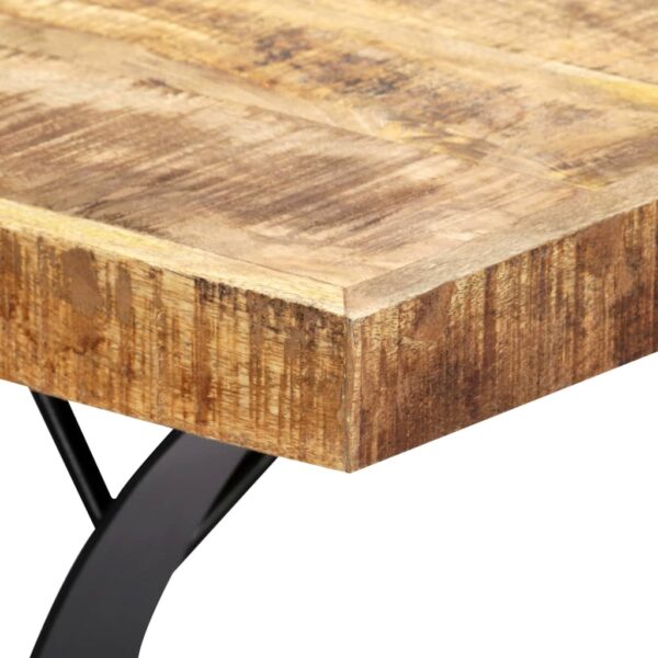 vidaXL Dining Table 70.9"x35.4"x29.9" Solid Mango Wood - Image 5