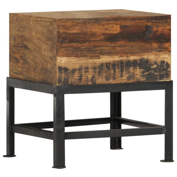 vidaXL Stool 13.8"x13.8"x15.7" Solid Reclaimed Wood