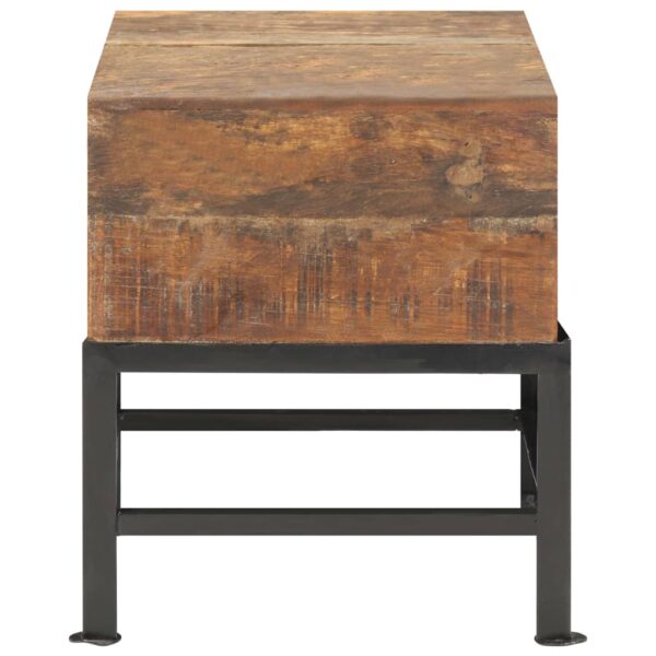 vidaXL Stool 13.8"x13.8"x15.7" Solid Reclaimed Wood - Image 2