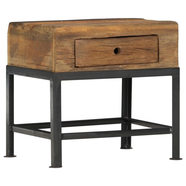 vidaXL Bedside Cabinet 15.7"x13.8"x15.7" Solid Reclaimed Wood - Image 9