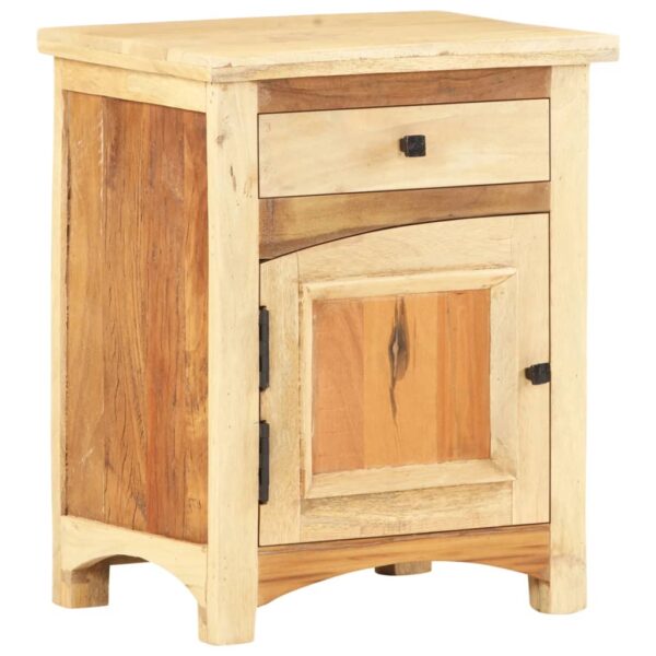 vidaXL Bedside Cabinet 15.7"x11.8"x19.7" Solid Reclaimed Wood - Image 11