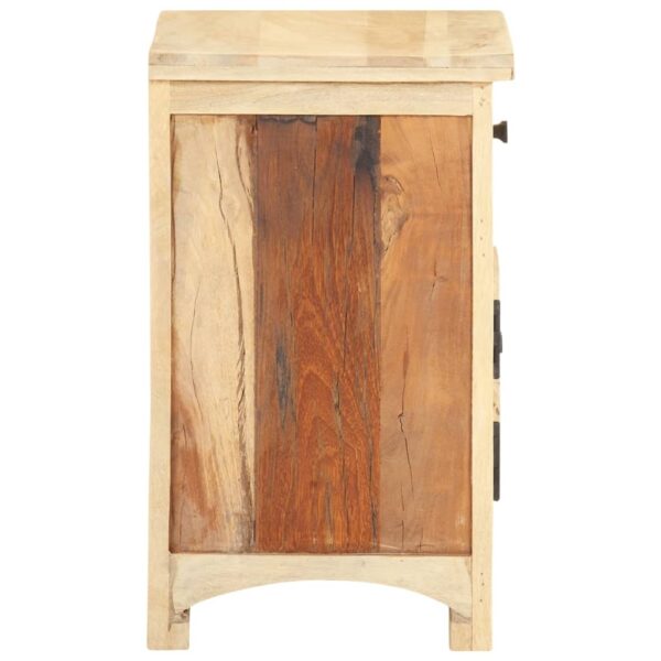 vidaXL Bedside Cabinet 15.7"x11.8"x19.7" Solid Reclaimed Wood - Image 4