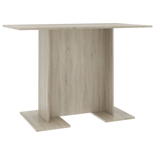 vidaXL Dining Table Sonoma Oak 43.3"x23.6"x29.5" Engineered Wood - Image 2