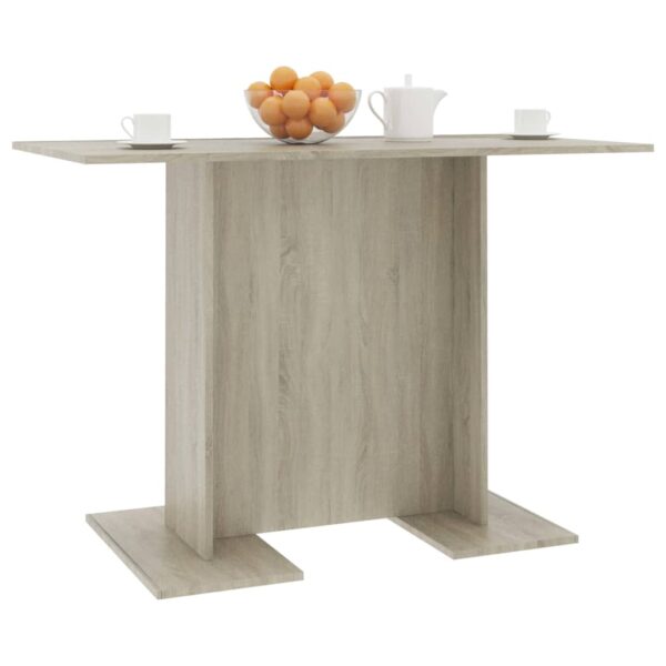 vidaXL Dining Table Sonoma Oak 43.3"x23.6"x29.5" Engineered Wood - Image 5