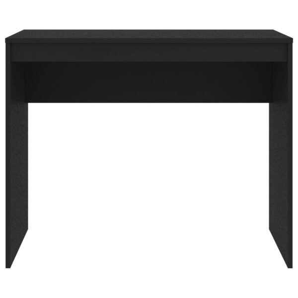 vidaXL Desk Black 35.4"x15.7"x28.3" Engineered Wood - Image 4