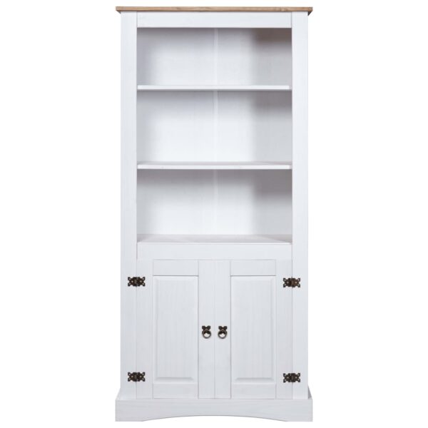 vidaXL Cupboard Mexican Pine Corona Range White 31.5"x15.7"x66.9" - Image 2