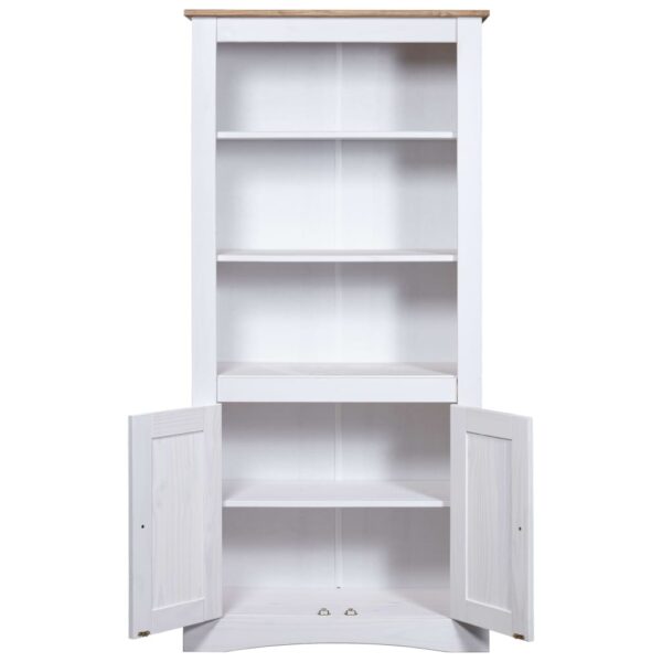 vidaXL Cupboard Mexican Pine Corona Range White 31.5"x15.7"x66.9" - Image 3