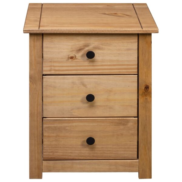 vidaXL Bedside Cabinet 18.1"x15.7"x22.4" Pinewood Panama Range - Image 5