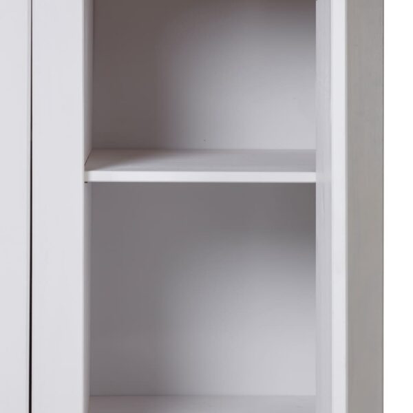 vidaXL 3-Door Wardrobe White 46.5"x19.7"x67.5" Pine Panama Range - Image 8