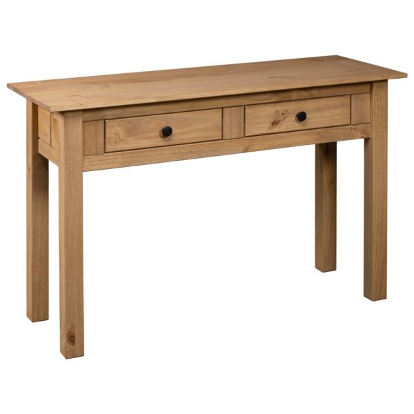 vidaXL Console Table 43.3"x15.7"x28.3" Solid Pine Wood Panama Range - Image 4