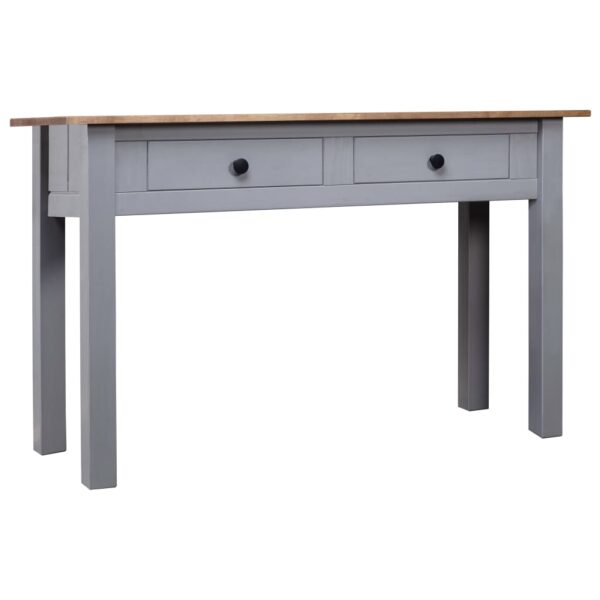 vidaXL Console Table Gray 43.3"x15.7"x28.3" Solid Pine Wood Panama Range