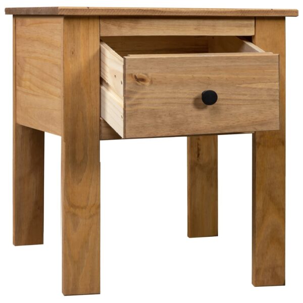 vidaXL Bedside Cabinet 18.1"x15.7"x22.4" Pine Panama Range - Image 2