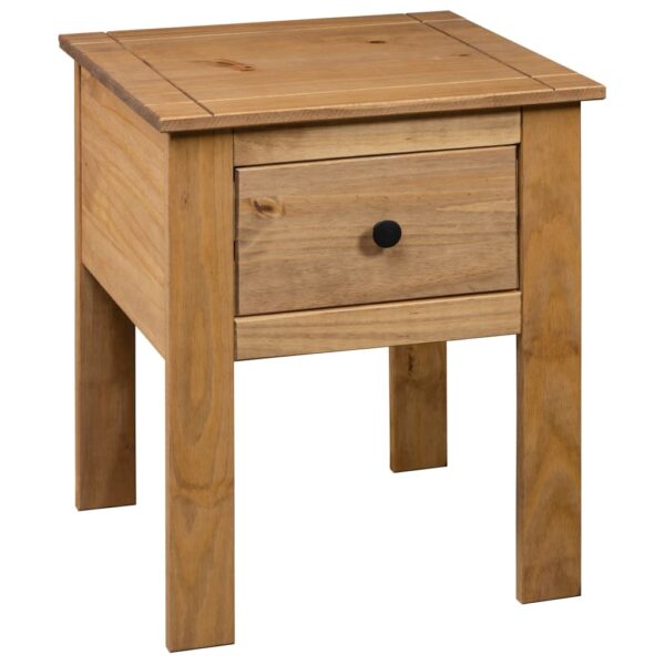 vidaXL Bedside Cabinet 18.1"x15.7"x22.4" Pine Panama Range - Image 4