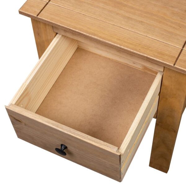 vidaXL Bedside Cabinet 18.1"x15.7"x22.4" Pine Panama Range - Image 7