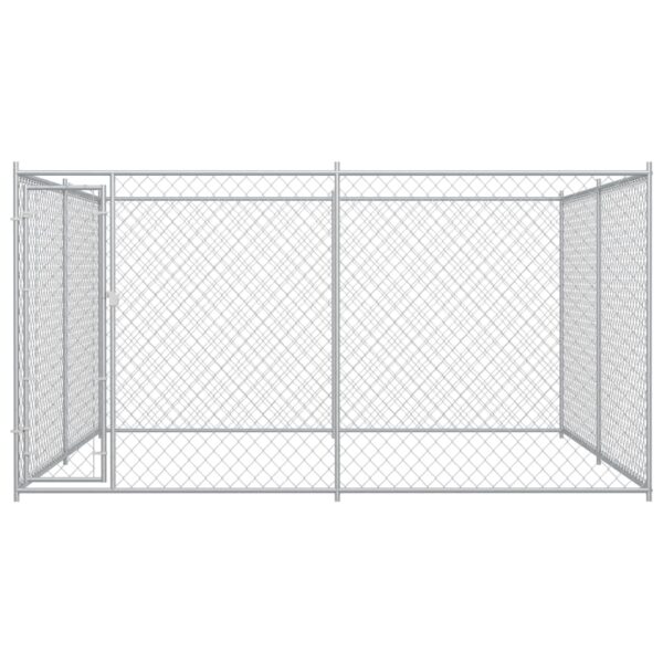 vidaXL Outdoor Dog Kennel 150.8" x 150.8" x 72.8" - Image 2