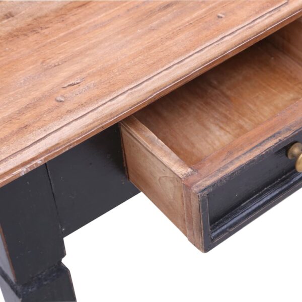 vidaXL Writing Desk with Drawers 35.4"x19.7"x39.8" Solid Reclaimed Wood - Image 9