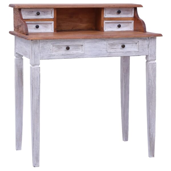 vidaXL Writing Desk with Drawers 35.4"x19.7"x39.8" Solid Reclaimed Wood