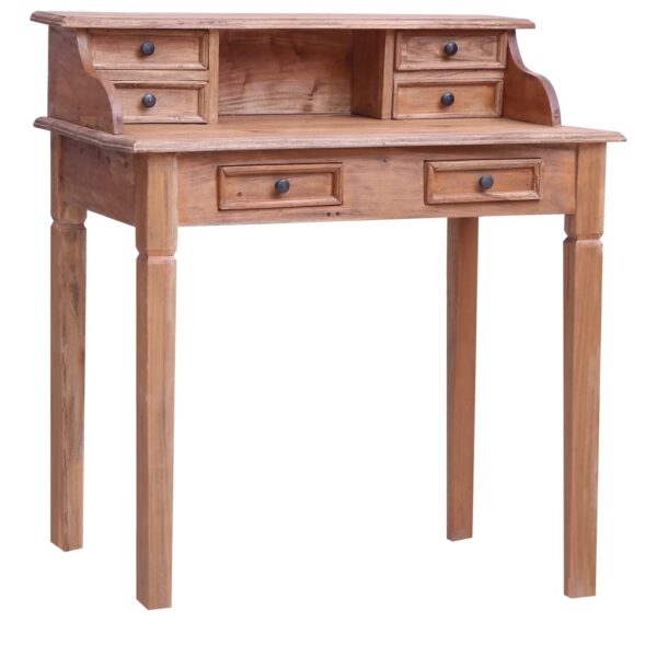 vidaXL Writing Desk with Drawers 35.4"x19.7"x39.8" Solid Reclaimed Wood