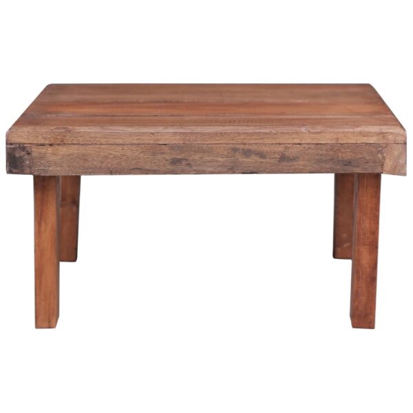 vidaXL Coffee Table 23.6"x17.7"x9.1" Solid Reclaimed Wood - Image 2