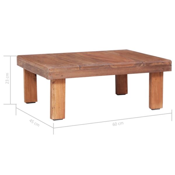 vidaXL Coffee Table 23.6"x17.7"x9.1" Solid Reclaimed Wood - Image 5