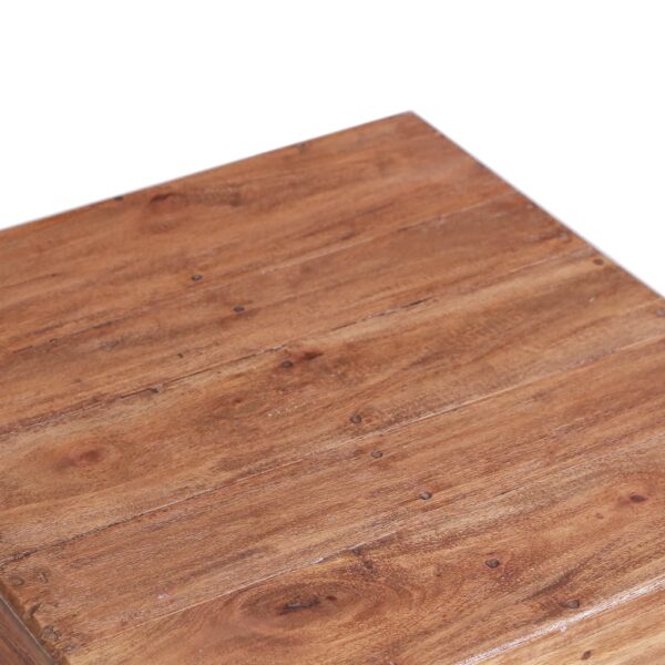 vidaXL Coffee Table 20.9"x19.7"x19.7" Solid Reclaimed Wood - Image 4