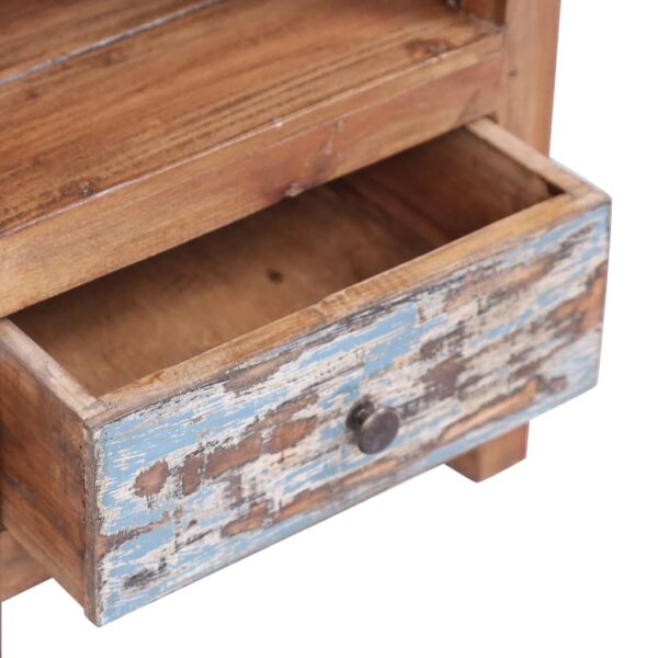 vidaXL Bedside Cabinet 16.1"x11.8"x19.7" Solid Reclaimed Wood - Image 7