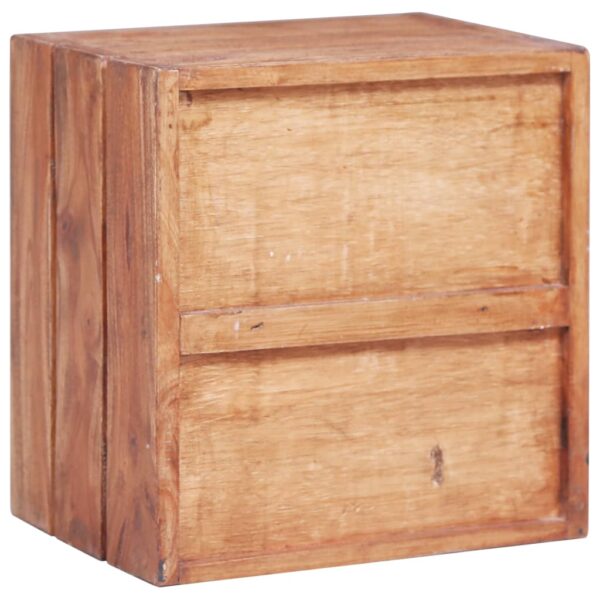 vidaXL Bedside Cabinet with 3 Drawers 13.8"x9.8"x13.8" Solid Reclaimed Wood - Image 5