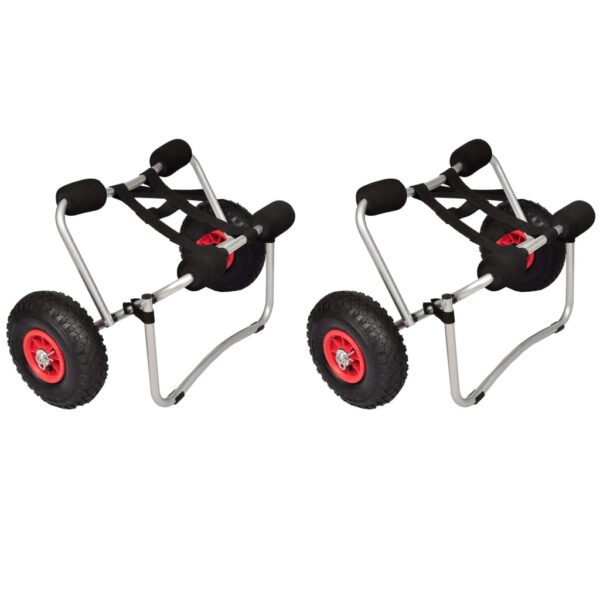 vidaXL Kayak Trolleys 2 pcs Aluminum