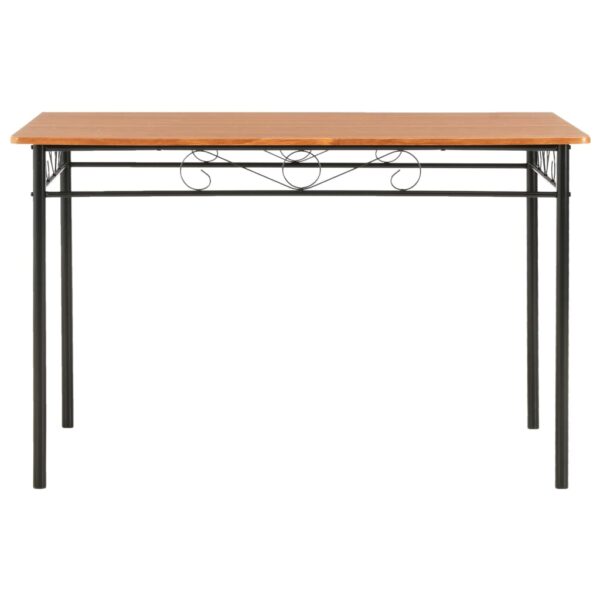 vidaXL Dining Table Brown 47.2"x27.6"x29.5" MDF - Image 2