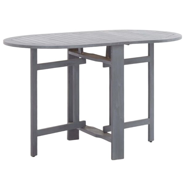 vidaXL Patio Table Gray 47.2"x27.6"x29.1" Solid Acacia Wood