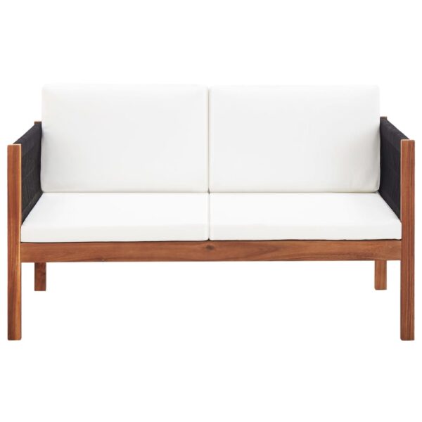 vidaXL Patio Sofa 2-Seater Solid Acacia Wood - Image 2