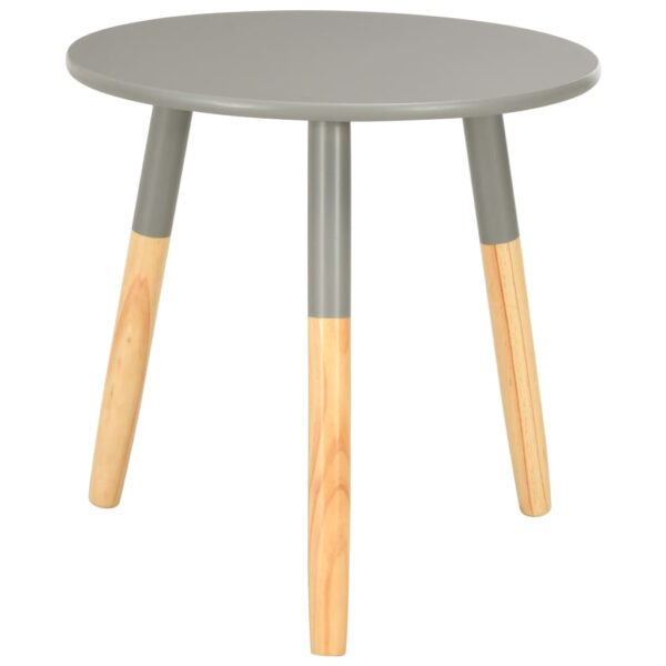 vidaXL Side Tables 2 pcs Gray Solid Pinewood - Image 3