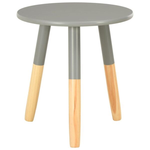 vidaXL Side Tables 2 pcs Gray Solid Pinewood - Image 4