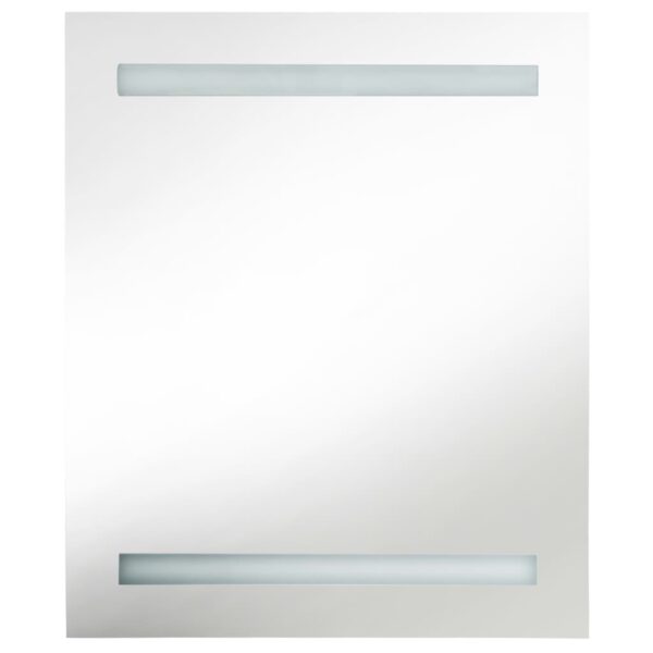 vidaXL LED Bathroom Mirror Cabinet 19.7"x5.3"x23.6" - Image 4