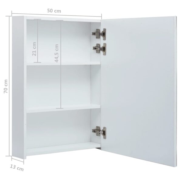 vidaXL LED Bathroom Mirror Cabinet 19.7"x5.1"x27.6" - Image 8