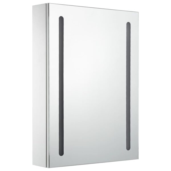 vidaXL LED Bathroom Mirror Cabinet 19.7"x5.1"x27.6" - Image 3