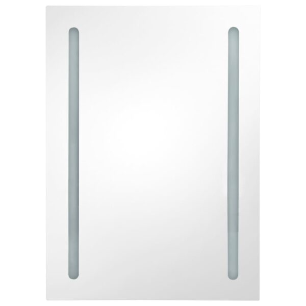 vidaXL LED Bathroom Mirror Cabinet 19.7"x5.1"x27.6" - Image 4