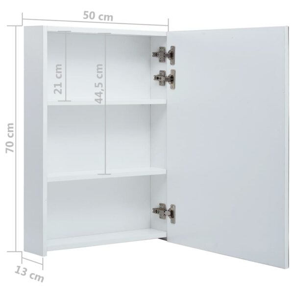 vidaXL LED Bathroom Mirror Cabinet 19.7"x5.1"x27.6" - Image 8