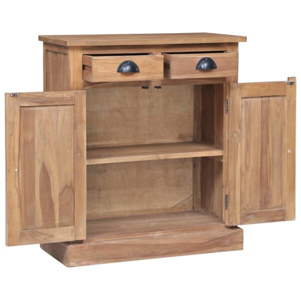 vidaXL Side Cabinet 25.6"x11.8"x29.5" Solid Teak - Image 3