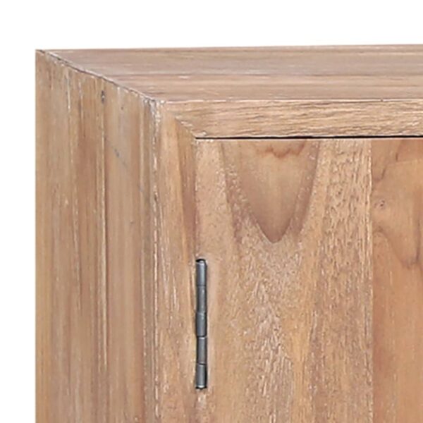 vidaXL Side Cabinet 43.3"x11.8"x29.5" Solid Teak - Image 7