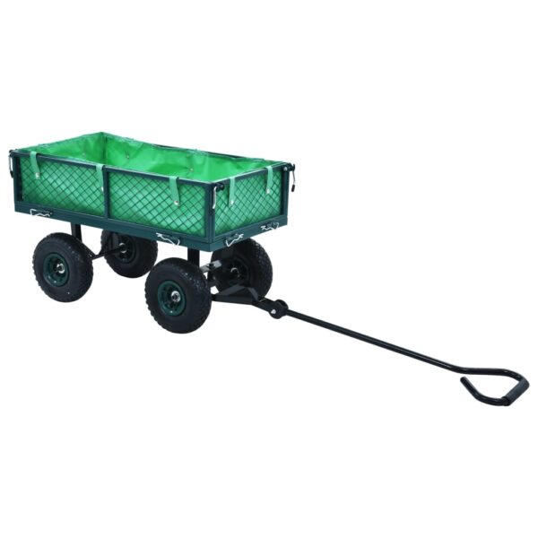 vidaXL Garden Hand Trolley Green 551.2 lb - Image 6