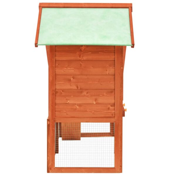 vidaXL Rabbit Hutch 55.1"x24.8"x47.2" Solid Firwood - Image 4